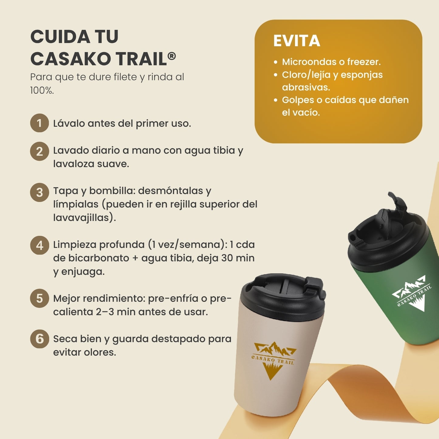 Termo térmico 1,2 L con asa acero inoxidable Gris Granito